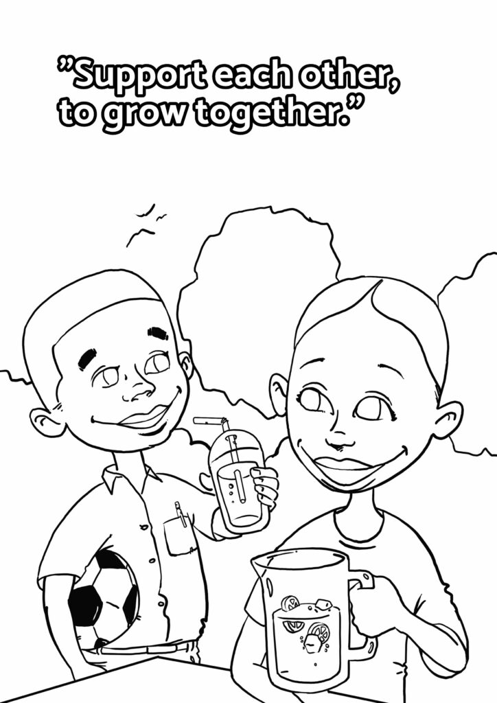 Round & Round Colouring Book - Group Economics for Children