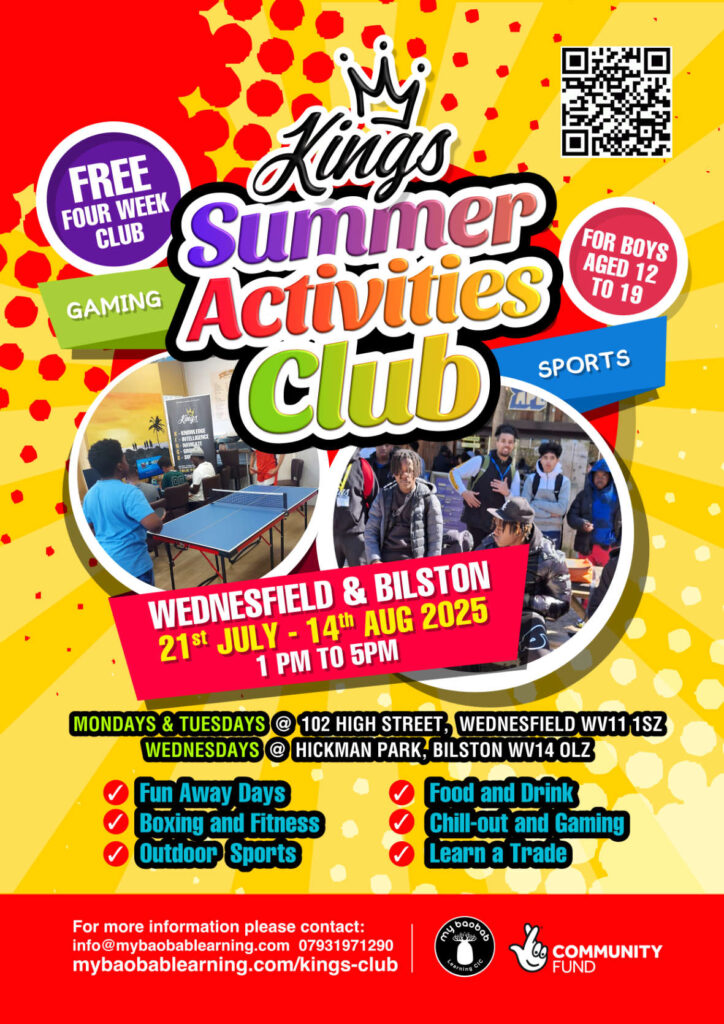 Kings Club Summer Activity flyer 2025