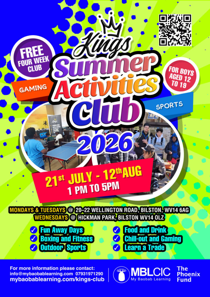 Kings Club Summer Activity flyer front 2026